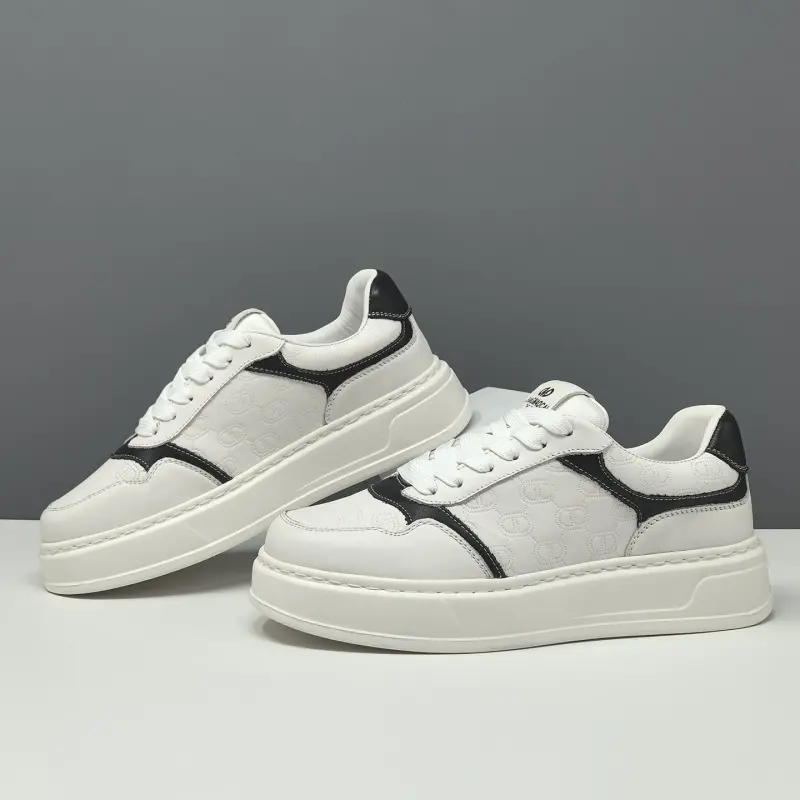 Men's Fashion Breathable Leather Casual Court Sneakers