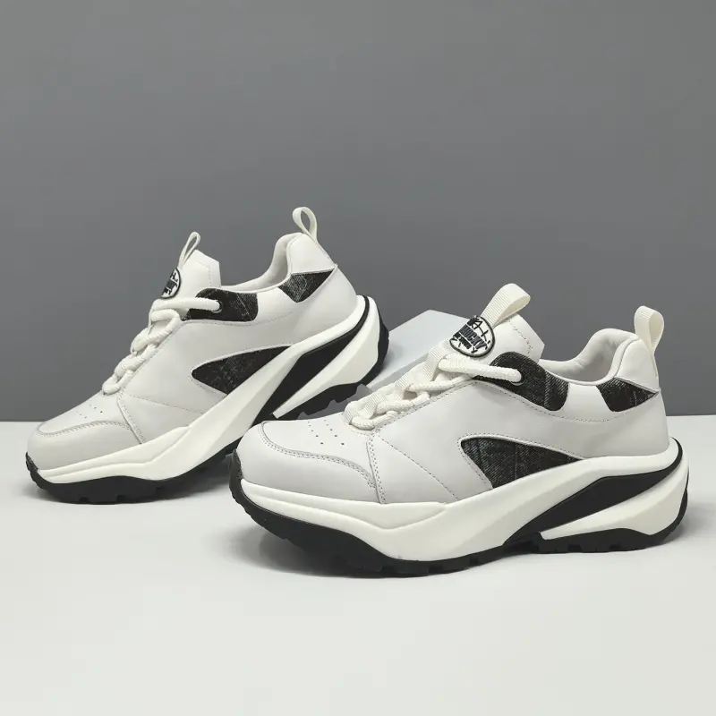 Men's Fashion Breathable Leather Casual Sneakers