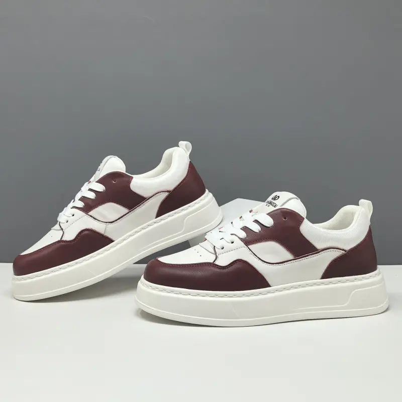 Men's Fashion Quilted Leather Court Sneakers