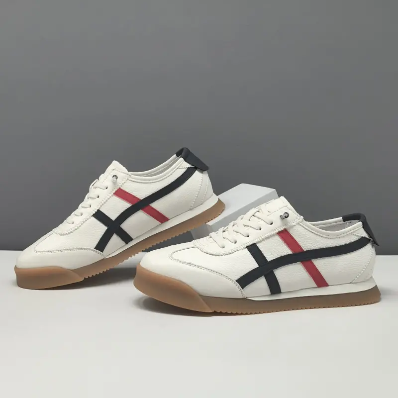 Men's Fashion Quilted Leather Slip-on Casual Shoes