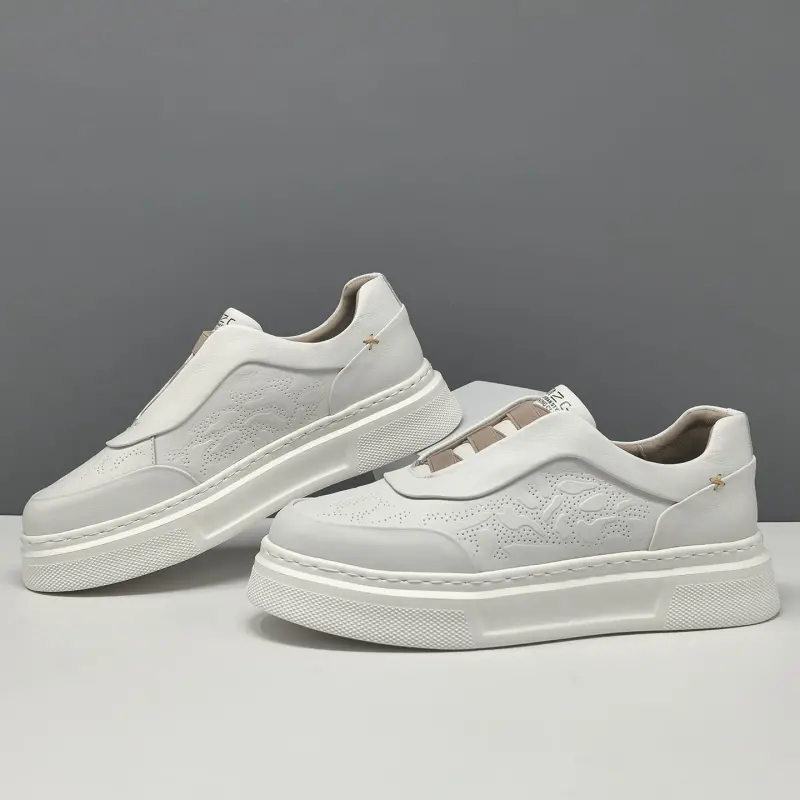 Men's Minimalist Fashion Leather Slip-on Casual Shoes