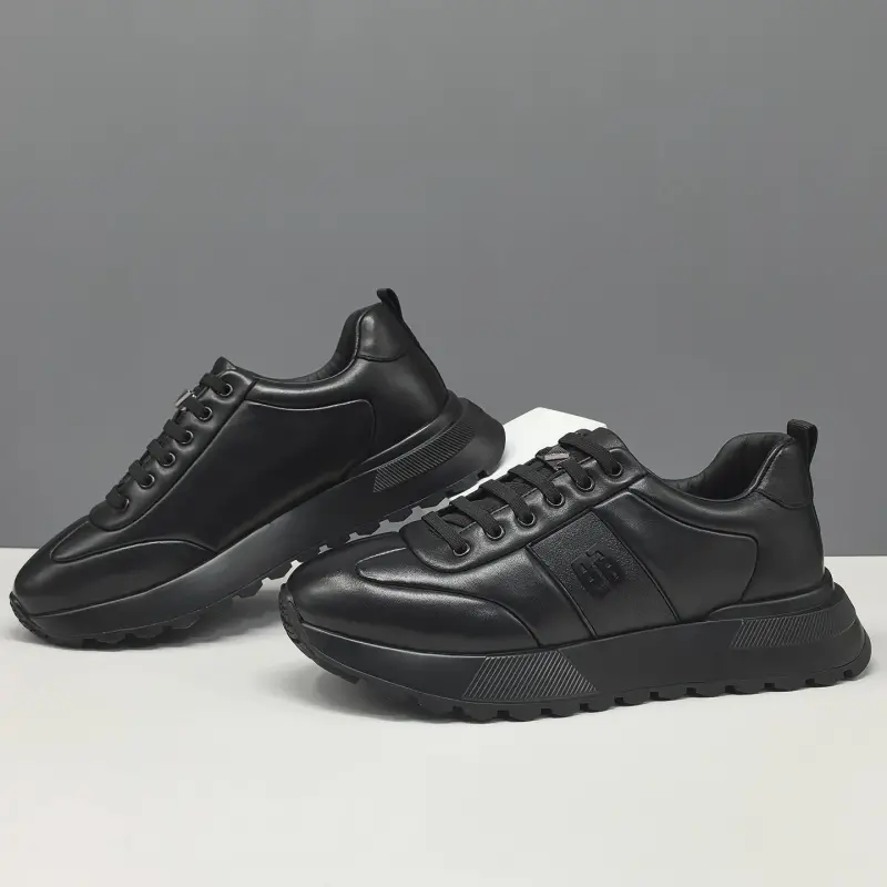 Men's Minimalist Plain Leather Casual Shoes