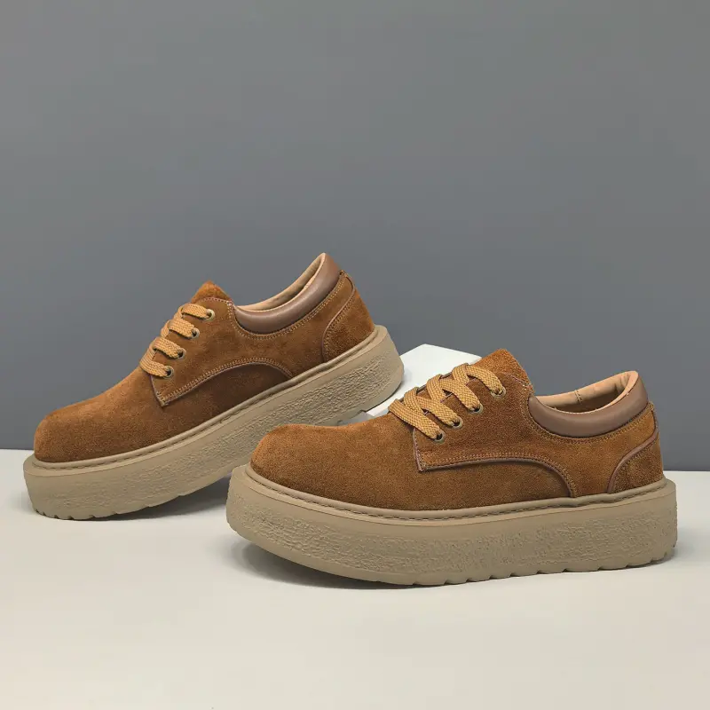 Men's Retro Plain Suede Casual Shoes
