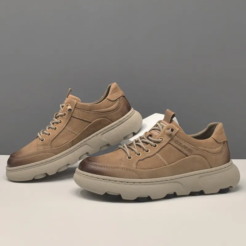 Men's Retro Quilted Leather Slip-on Casual Shoes