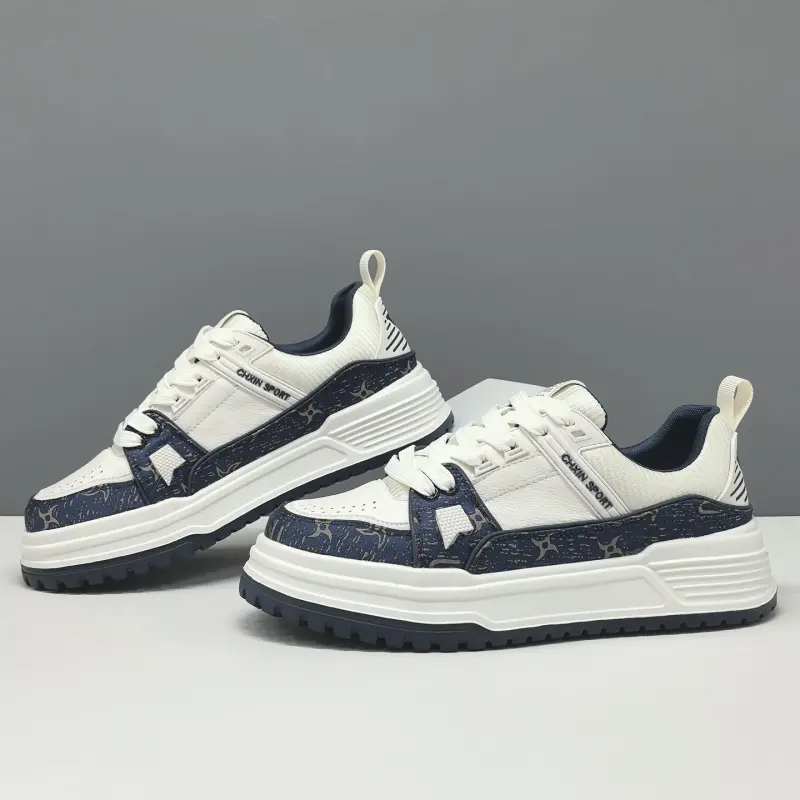 Men's Stylish Patchwork Flat Casual Sneakers