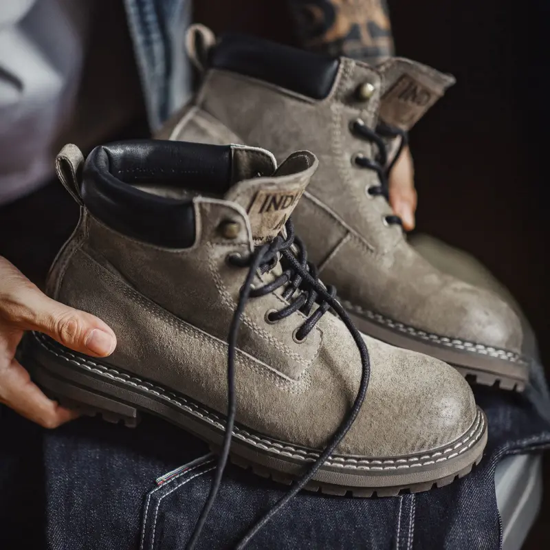 Men's Vintage Leather Casual Ankle Boots