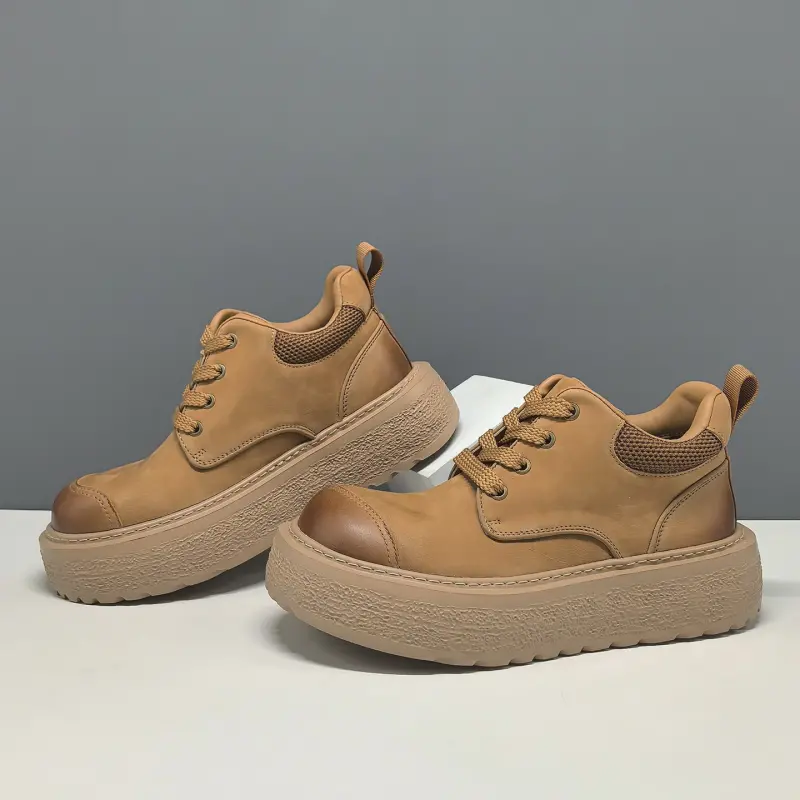 Men's Vintage Quilted Leather High Top Casual Shoes