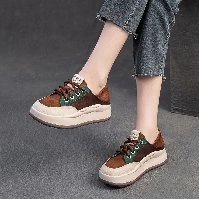 Women's Fashion Color-Blocked Casual Shoes