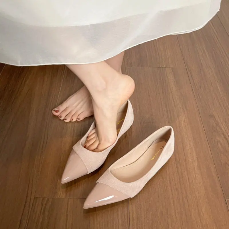 Women's Fashion Pointed-Toe Low Top Casual Flats