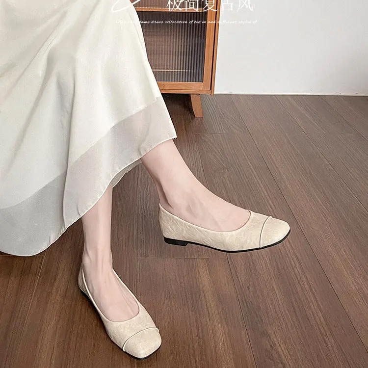 Women's Minimalism Plain Low Top Casual Flats