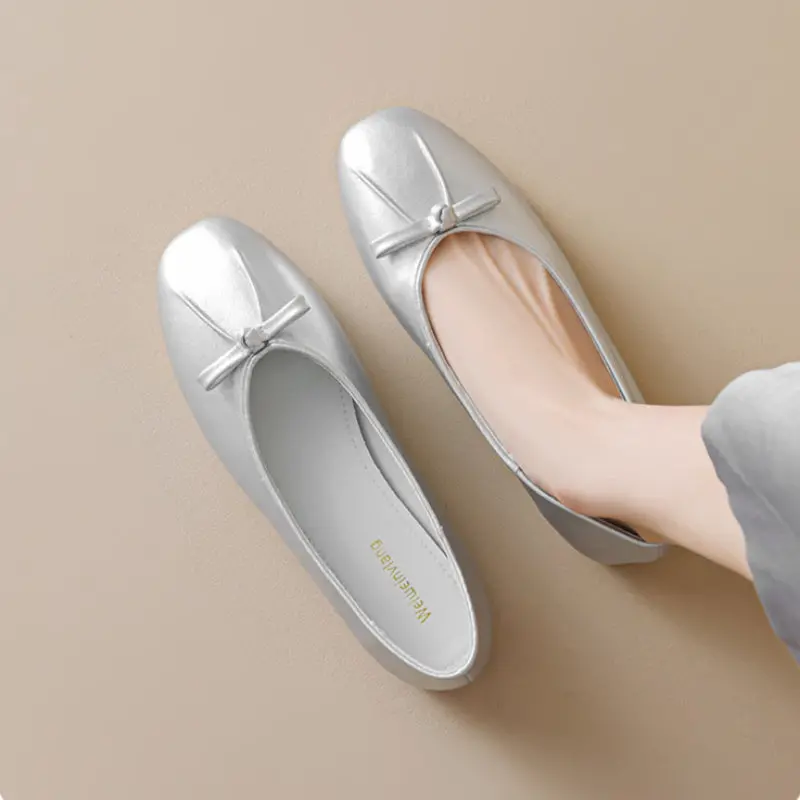 Women's Minimalism Slip-on Bowknot Soft Comfort Flats