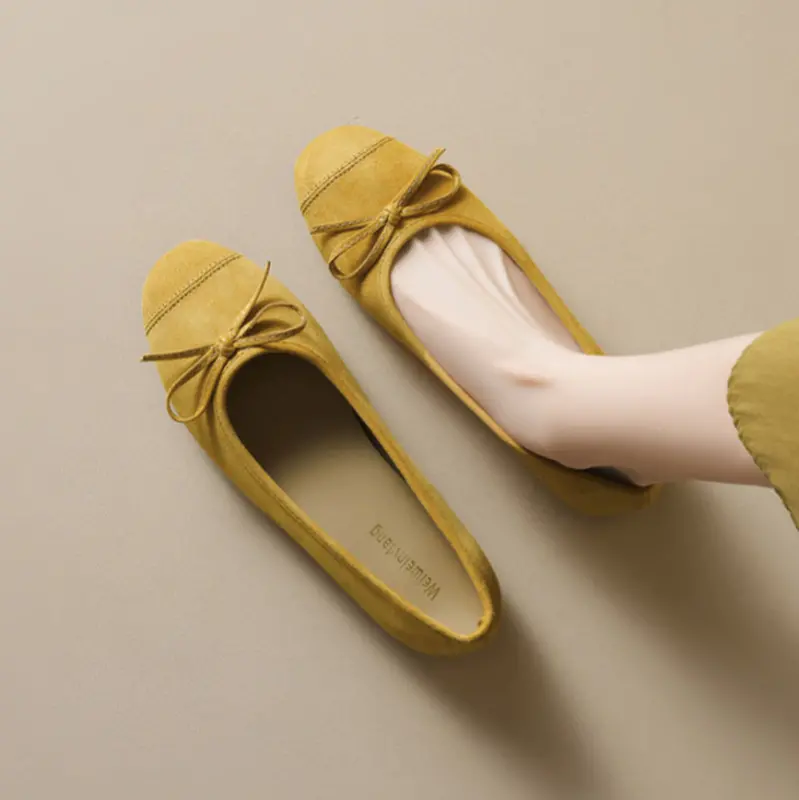Women's Plain Bowknot Casual Comfort Flats