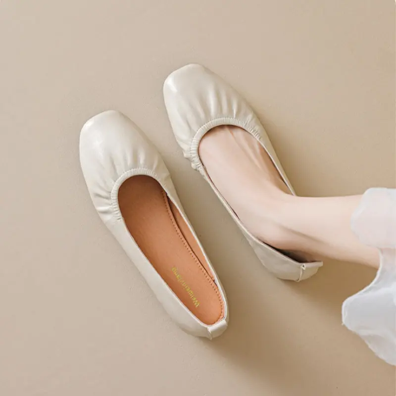 Women's Vintage Round Toe Low Top Soft Flats